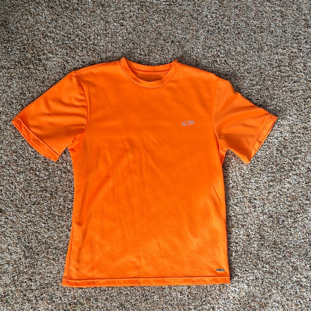 Neon orange Champion duo dry t shirt size small